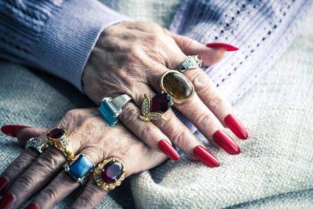 Diamond Ring In Woman's Hand