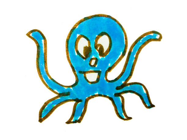 digital render of an octopus isolated on white