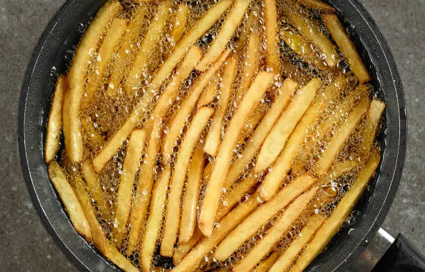 Photo of frying french fries