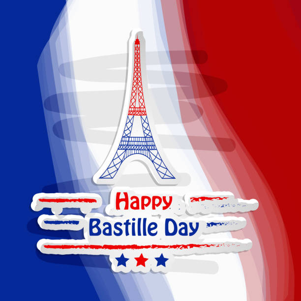 istock Illustration of France Bastille Day background 998227598