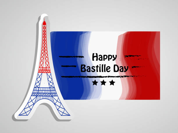 istock Illustration of France Bastille Day background 998229870