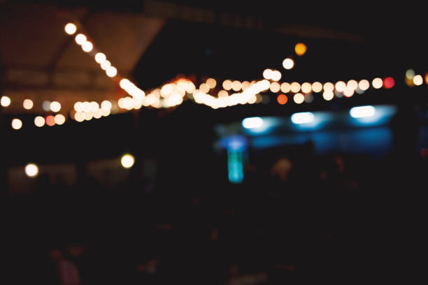 istock blur and bokeh  in a restaurant, Abstract black and vintage background 998233760