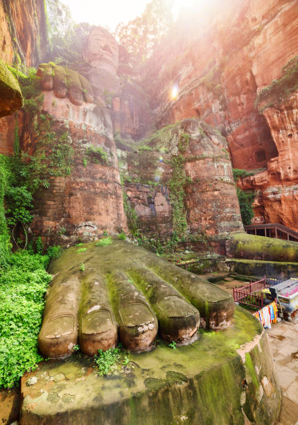 istock The Leshan Giant Buddha in rays of sunlight, China 998237802