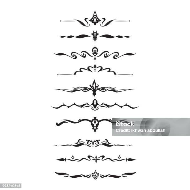 Wing Text Divider Decorative Text Divider Separator Ornament Design Element Stock ...
