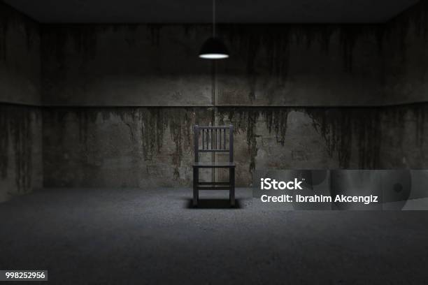 Interrogation Room Stock Photo - Download Image Now - Domestic Room, Interrogation, Spooky