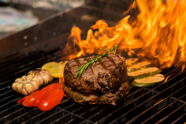 istock Grilled meat and vegetables 998256226