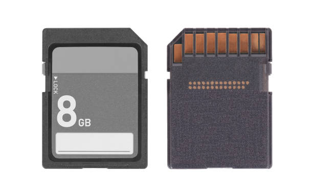 istock Memory card isolated on white background - 8 Gigabyte 998260782