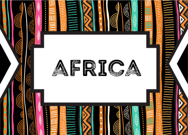アート・デザイン・音楽 SOUTH AFRICA Vetor South Africa hand drawn illustrations and objects, tribal