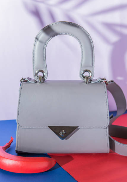 istock Fashion grey bag with red banana 998264520