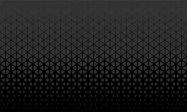 Vector illustration of Abstract polygon black and grey graphic triangle pattern.
