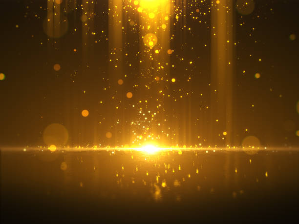 istock Golden bokeh glamour abstract background 998274956