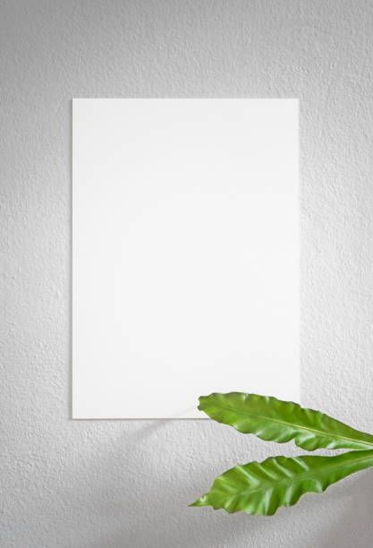 istock Blank white Photo Frame Hanging Wall for Design Mockup Template. 998284522