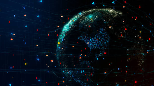istock 3D planet Earth in global cyber network with cryptocurrency around globe 998285382