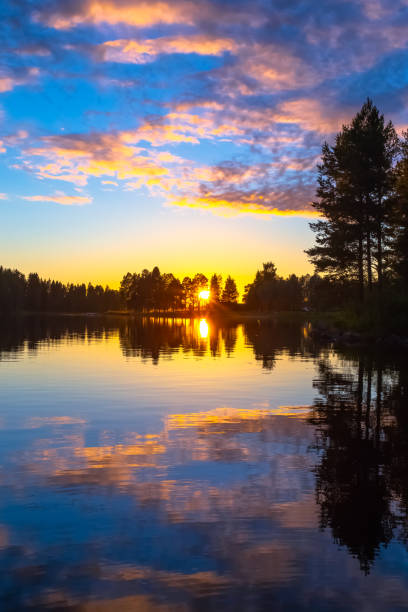 istock Summer night sunset from Sotkamo, Finland. 998290872