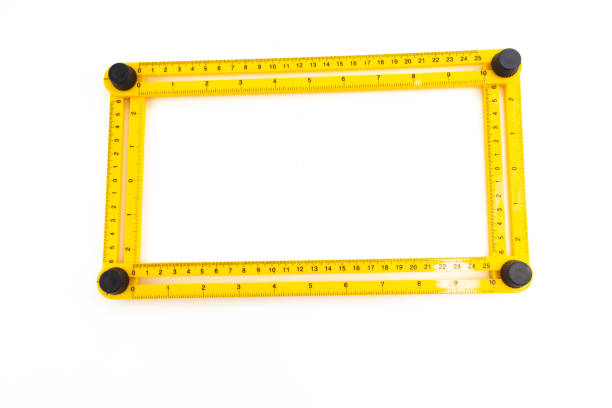 istock Yellow plastic measurement degree ruler isolated 998334536