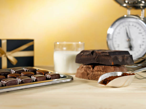 Making chocolate truffles