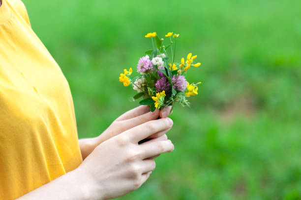 istock Woman holding wild flowers 998372502