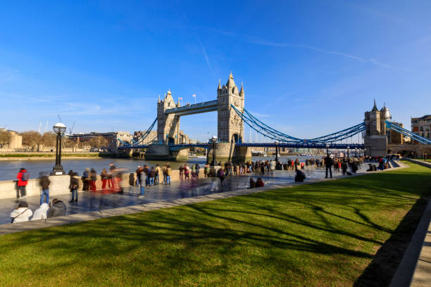 istock Famous Tower Bridge with open gate in the evening, London 998426064