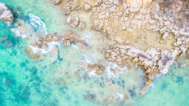istock Aerial view  Blue sea for background 998426246