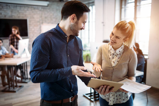 istock Portrait of architects having discussion in office 998452756