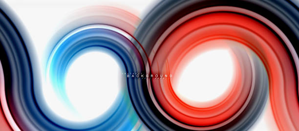 istock Rainbow fluid color line abstract background - swirl and circles, twisted liquid colours design, colorful marble or plastic wavy texture backdrop, multicolored template for business or technology presentation or web brochure cover layout, wallpaper 998453246