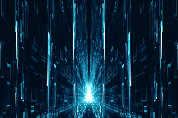 istock Abstract digital science fiction futuristic background 998464362