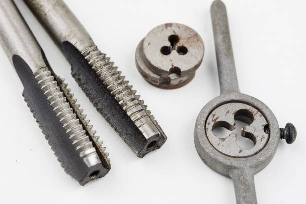 istock Device for making threads in a screw. Metalworking accessories. White background. 998464758