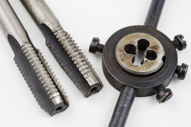 istock Device for making threads in a screw. Metalworking accessories. White background. 998465076