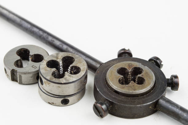 istock Device for making threads in a screw. Metalworking accessories. White background. 998465768