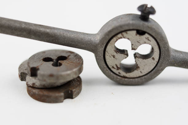 istock Device for making threads in a screw. Metalworking accessories. White background. 998467998
