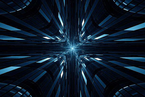 istock Abstract digital science fiction futuristic background 998469164