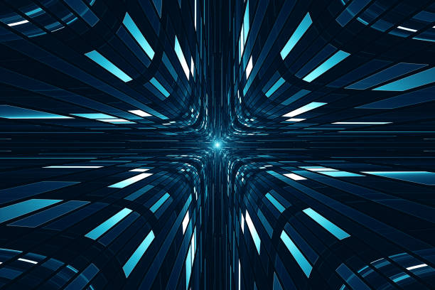 istock Abstract digital science fiction futuristic background 998469200