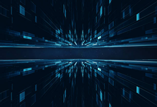 istock Abstract lens flare space or time travel concept background 998471866