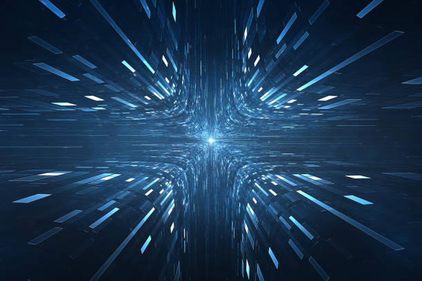 istock Abstract lens flare space or time travel concept background 998473756