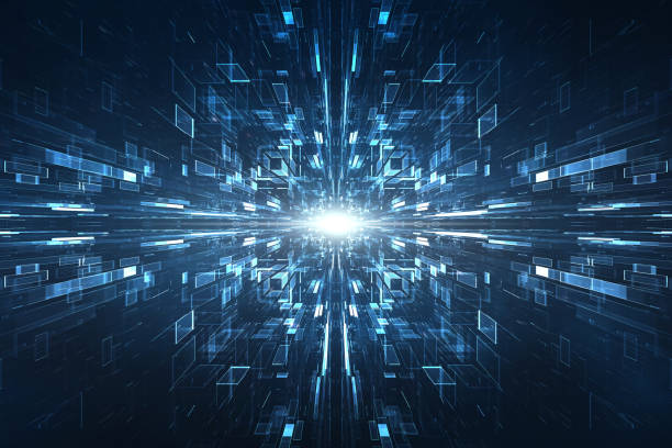 istock Abstract lens flare space or time travel concept background 998475830