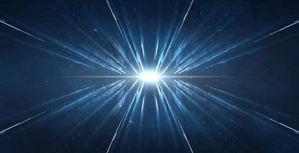 istock Abstract lens flare space or time travel concept background 998475836