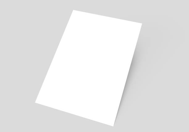 istock Blank A4 paper template on grey of background. 998476306