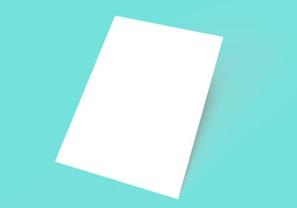 istock Blank A4 paper template on green of background. 998476338