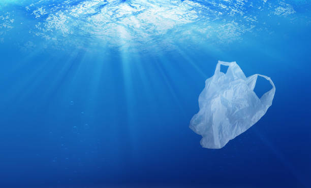 istock environmental protection concept. plastic bag pollution in ocean 998476680