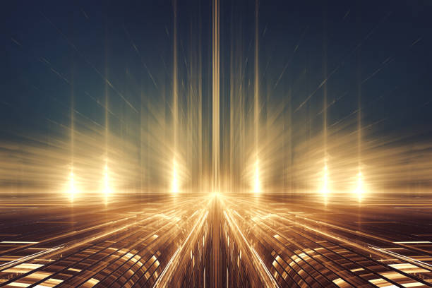 Abstract futuristic landscape