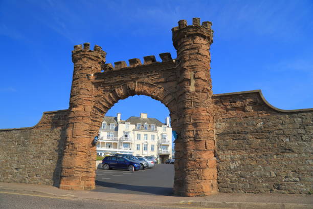 Architectural arch in town of Sidmouth in East Devon