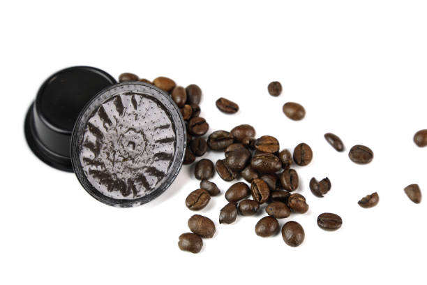 capsule di caffè, coffee capsule - gigifoto foto e immagini stock