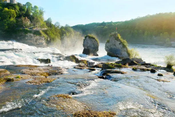 Waterfall, Nature, Landscape, Switzerland, Schaffhausen