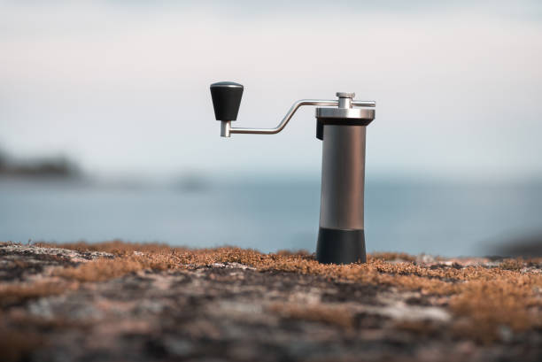 istock Manual coffee grinder. Coffee accessories. Outdoors 998524576