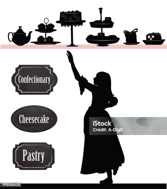 Pastry Shop Temptation Stock Illustration - Download Image Now - Bakery, Candy, Princess