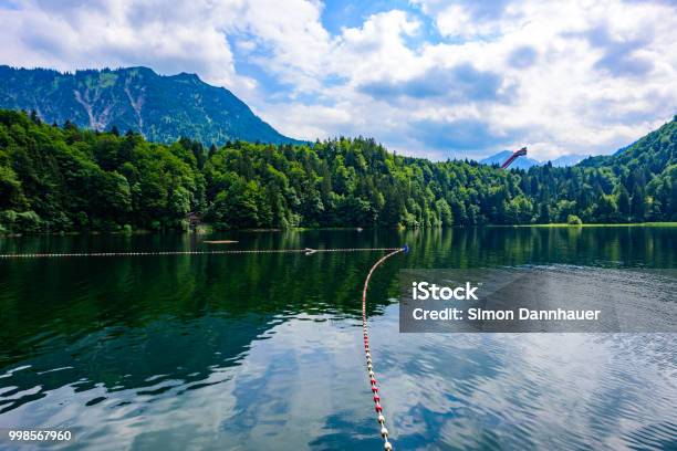Freibergsee At Oberstdorf Mountain Landscape Of Bavaria Allgaeu And Alps In Southern Of Germany Europe Stock Photo - Download Image Now