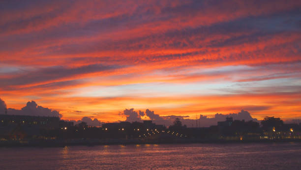 istock dramatic sunset over Chao Phraya River in Bagkok, Thailand 998599808
