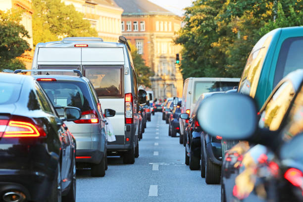 traffic_jam traffic jam in Hamburg queuing stock pictures, royalty-free photos & images