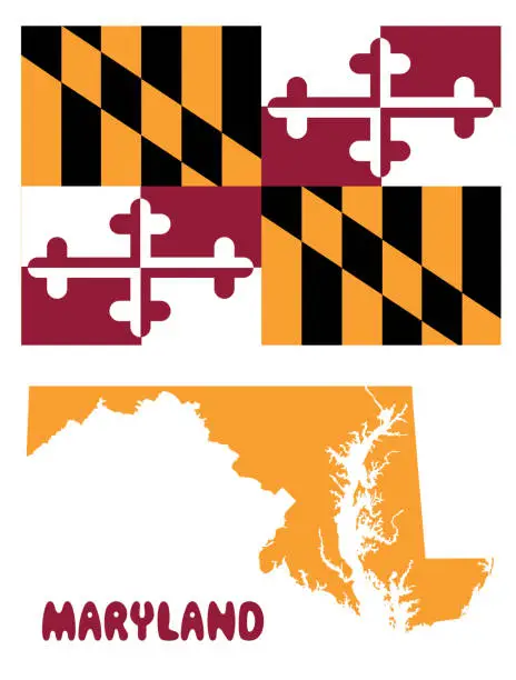 Vector illustration of MARYLAND