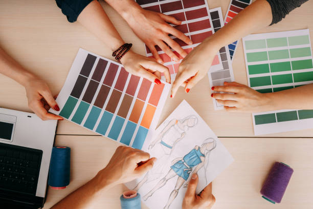 istock Fashion designers team creating new collection 998687650